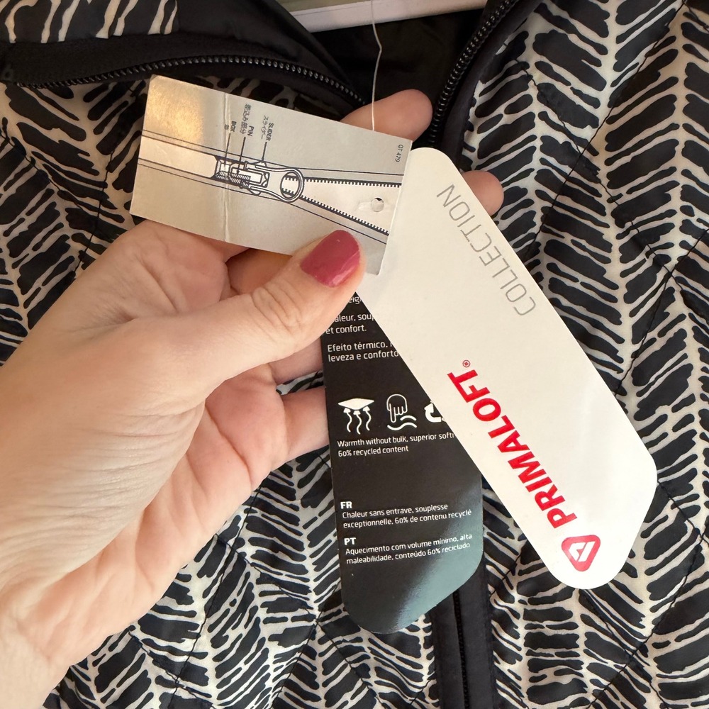 Lands' End Black and White Patterned Jacket - Picture 4 of 10